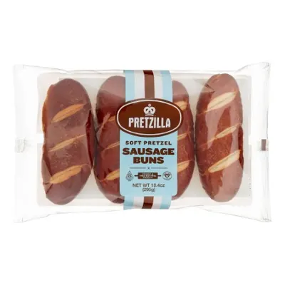 Soft Pretzel Sausage Buns