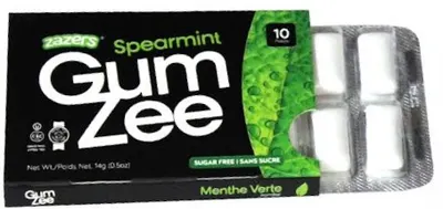 Gumzee Spearmint Flavor Blister 10 ct