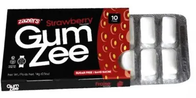 Gumzee Strawberry Flavor Blister 10 ct