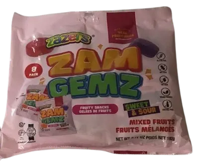 Zazers Zam Gemz Sweet & Sour 8Pk