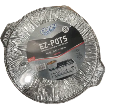 Aluminum Pots W/ Lids Medium
