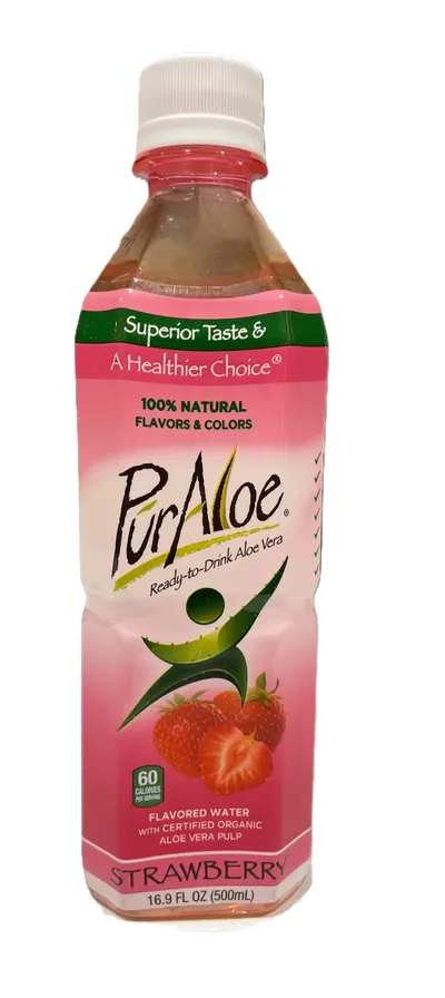 Aloe Vera Strawberry Drink