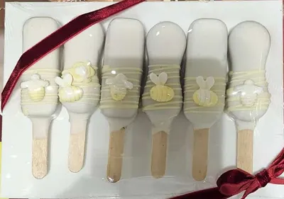 Bees Chocolate Pops- 6 Per White Board