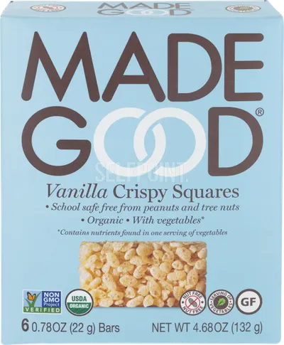 Gluten Free Vanilla Crispy Squares Bars