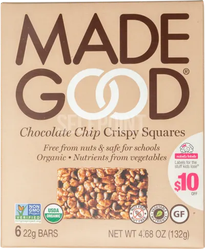 Chocolate Chip Crispy Squares 6 ct