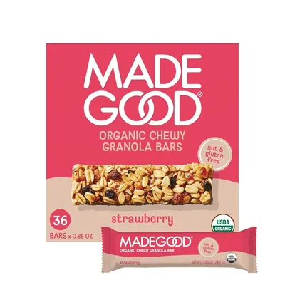 Organic Strawberry Granola Bars 6 ct