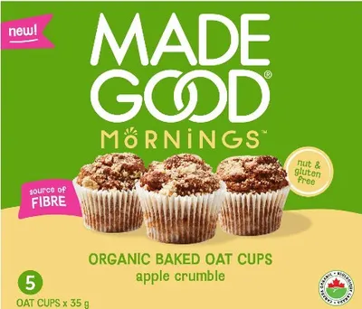 Organic Apple Crumble Baked Oat Cups 5 ct