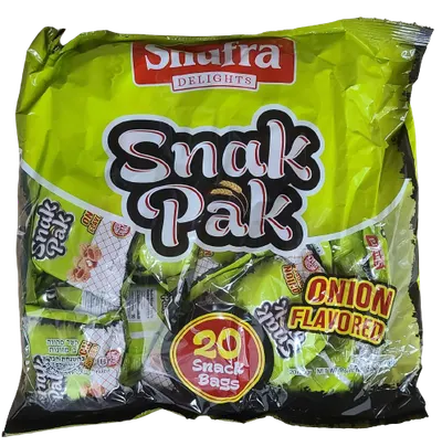 Snak Pak Onion Flavored Family Pack Bags 20 ct