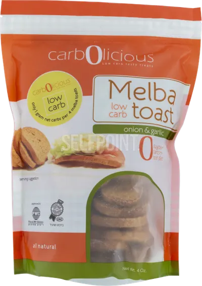 Low Carb Melba Toast Onion & Garlic
