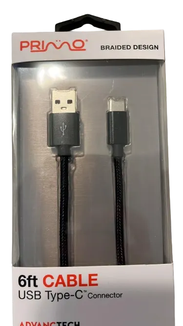 Braided USB-C Cable 6 ft