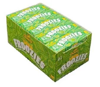 Froozies Sour Green Apple Chewy Candy 8 ct