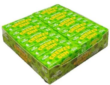 Sour Apple Flavored Chewzy Gum 6 pk