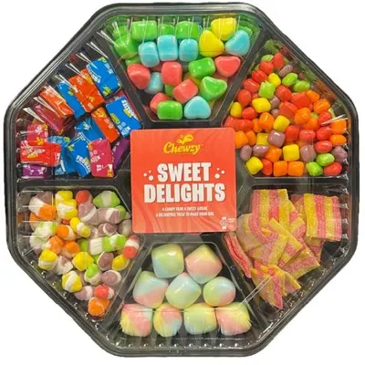 Sweet Delights 7 Section Platter Candy