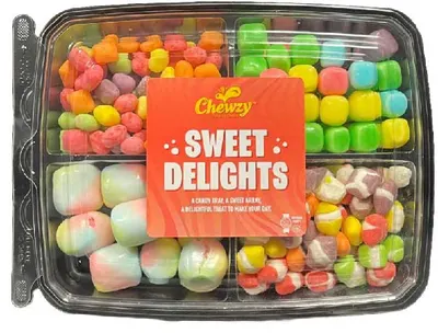 Sweet Delights 4 Section Platter Candy