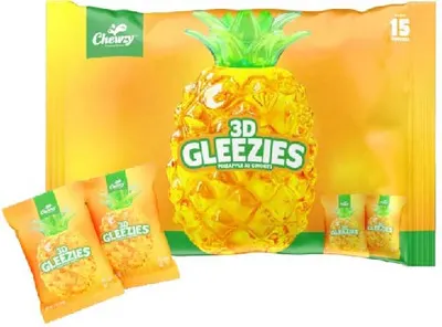 3D Gleezies Pineapple Gummies 15 ct