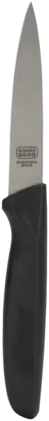 "4"""" Black Kitchen Knife - Pointed Tip/Straight Edge"