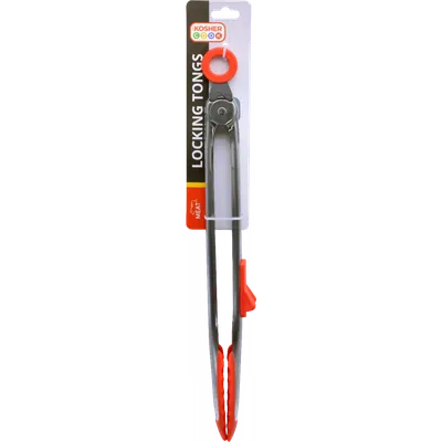 Locking Tong Stainless Steel w/ Silicone 12"- Meat
