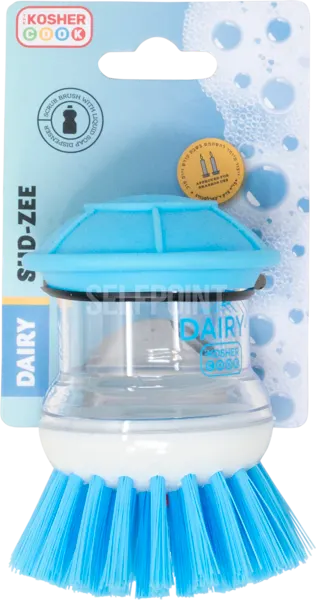 Sud-Zee Brush w/ Soap Dispenser - Dairy