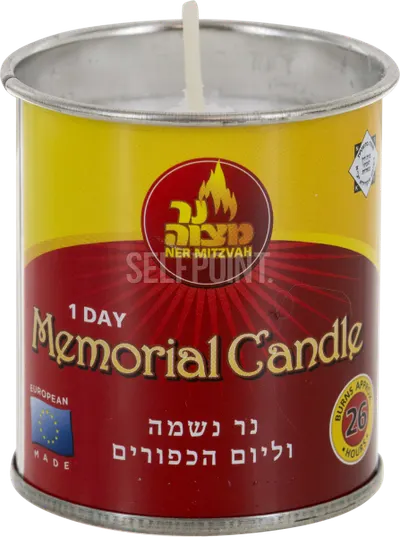 1 Day 26 Hours Memorial Candle Tin