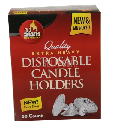 Extra Heavy Disposable Candle Holders