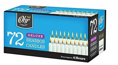 Deluxe Shabbos 4 Hour Candles 72 ct