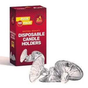 Disposable Candle Holders Bulk Pack 100 pcs