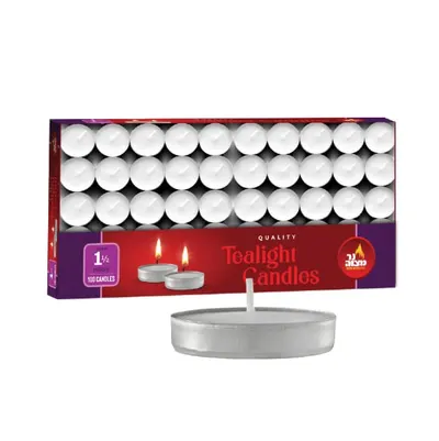 Quality Tealight Candles 100 ct