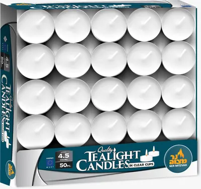 Quality Tealights Candles in Clear Cups