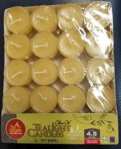 Tea Light Candles 4.5 Hour Olive Oil