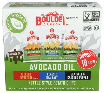 Kettle Style Potato Chips Bags 18 ct