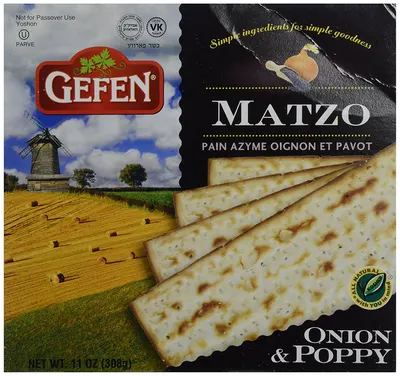 Onion & Poppy Matzo