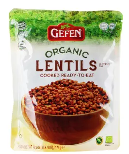 Organic Cooked Lentils