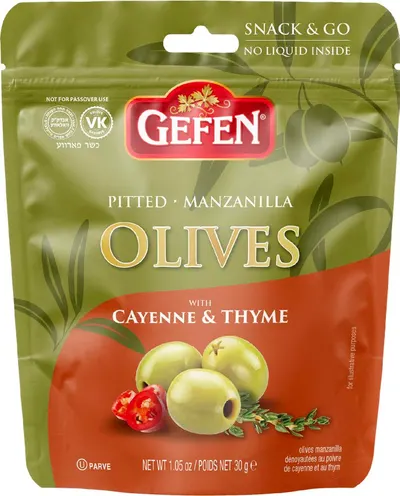 Pitted Olives with Cayenne & Thyme