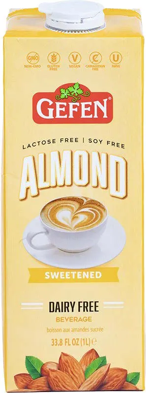 Dairy Free Sweetened Almond Milk