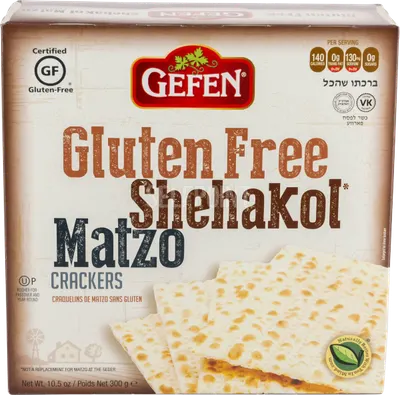 Shehakol Matzo Crackers Gluten Free