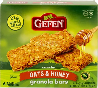 Crunchy Oats & Honey Granola Bars 6 Pouches