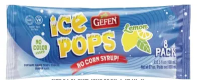 Lemon Ice Pops Freeze Pops
