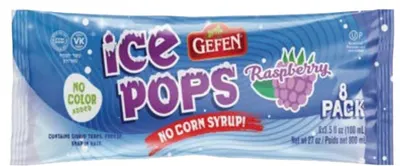Raspberry Ice Pops Freeze Pops