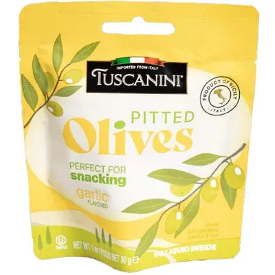 Garlic Pitted Olives Pouch