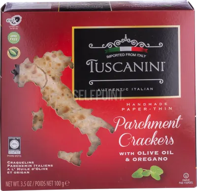 Parchment Crackers with Olive Oil & Oregano