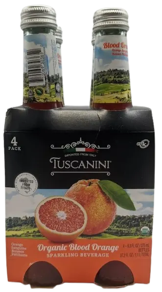 Organic Blood Orange Sparkling Beverage 4 pk