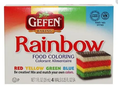 Rainbow Food Coloring 4 ct