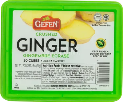 Fresh Frozen Crushed Ginger