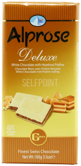 Deluxe White Chocolate with Hazelnut Praline