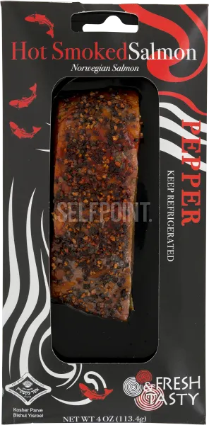 Hot Smoked Pepper Salmon