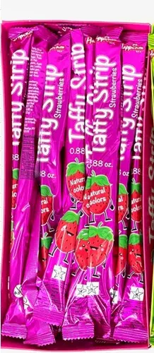 Raspberry Taffy Strip