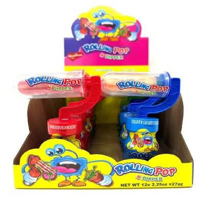 Rolling Pop N' Dipper Watermelon Candy