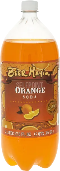 Orange Flavor Soda Bottle