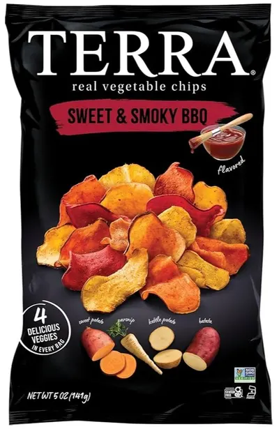 Sweet & Smoky BBQ Vegetable Chips