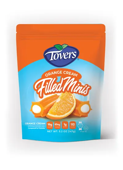 Orange Cream Filled Minis Candy